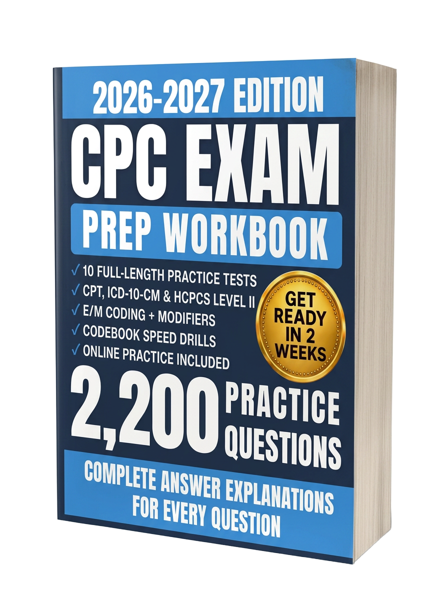 CPC Exam Prep Workbook 2026-2027 — book cover